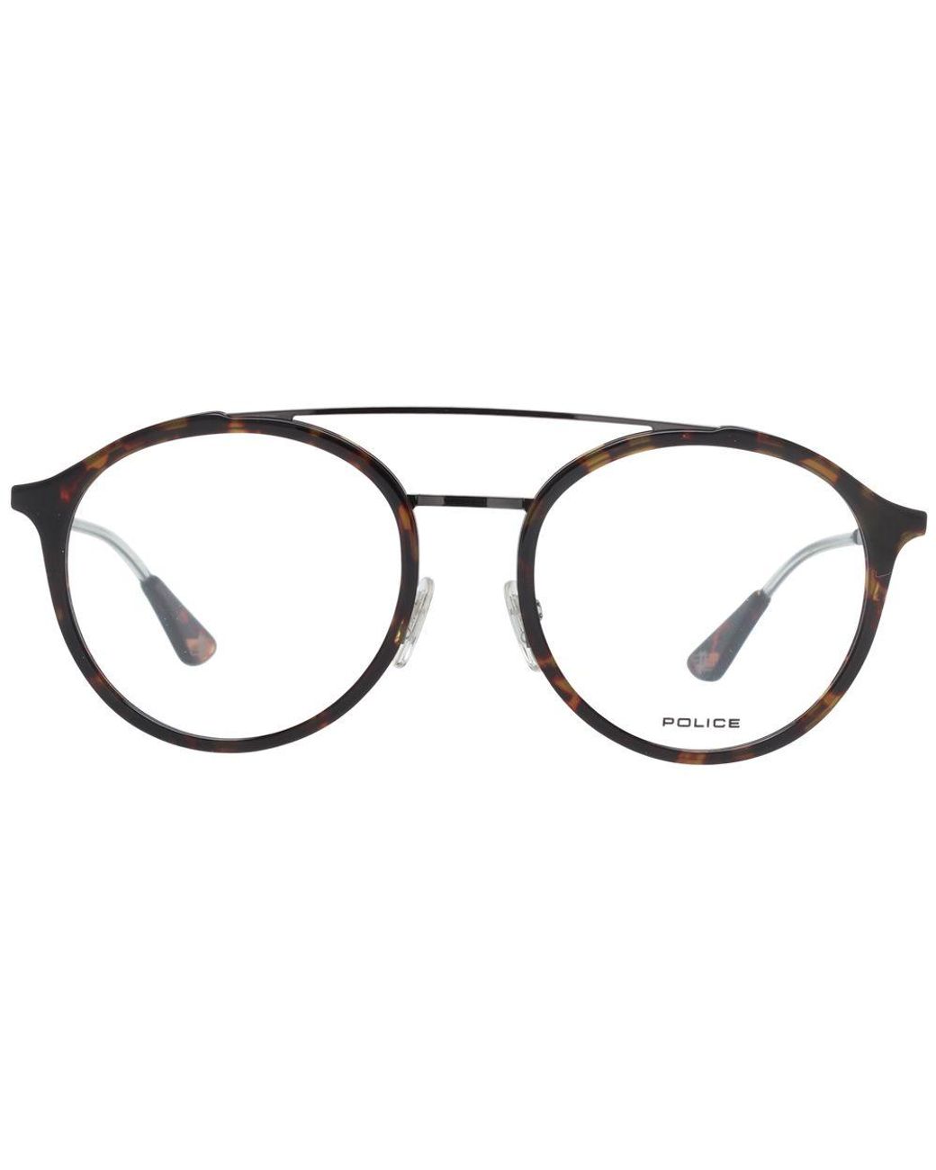 Police Brown Metal & Plastic Glasses (Frames) for men