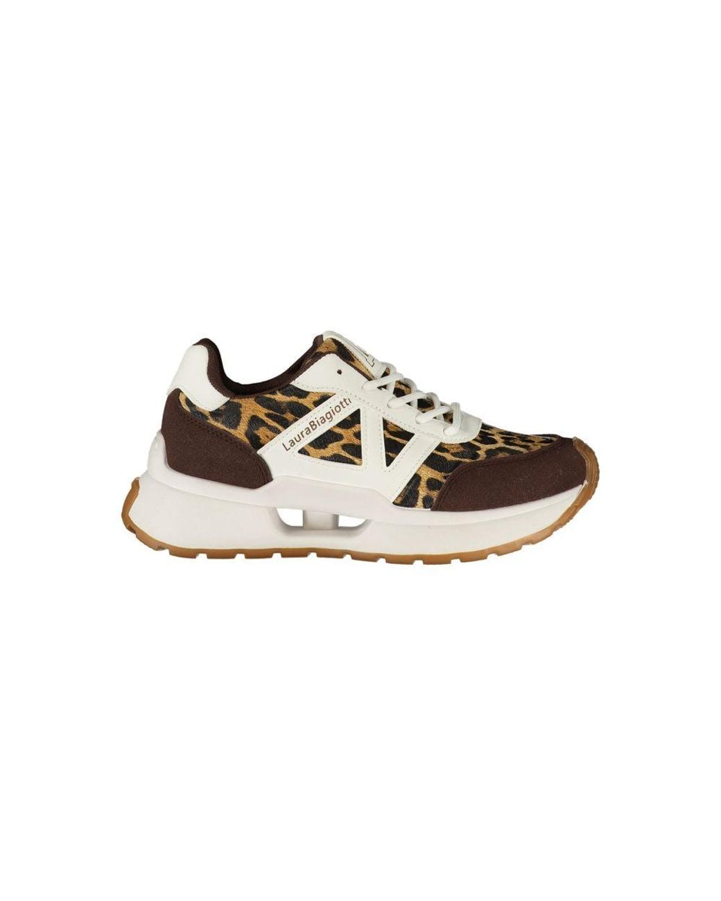 Laura Biagiotti Multicolor Brown Polyurethane 's Sneaker