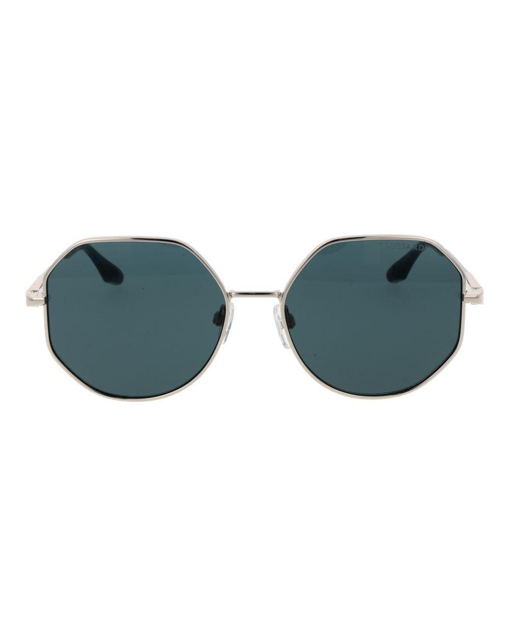 Trussardi Blue Metal Sunglasses