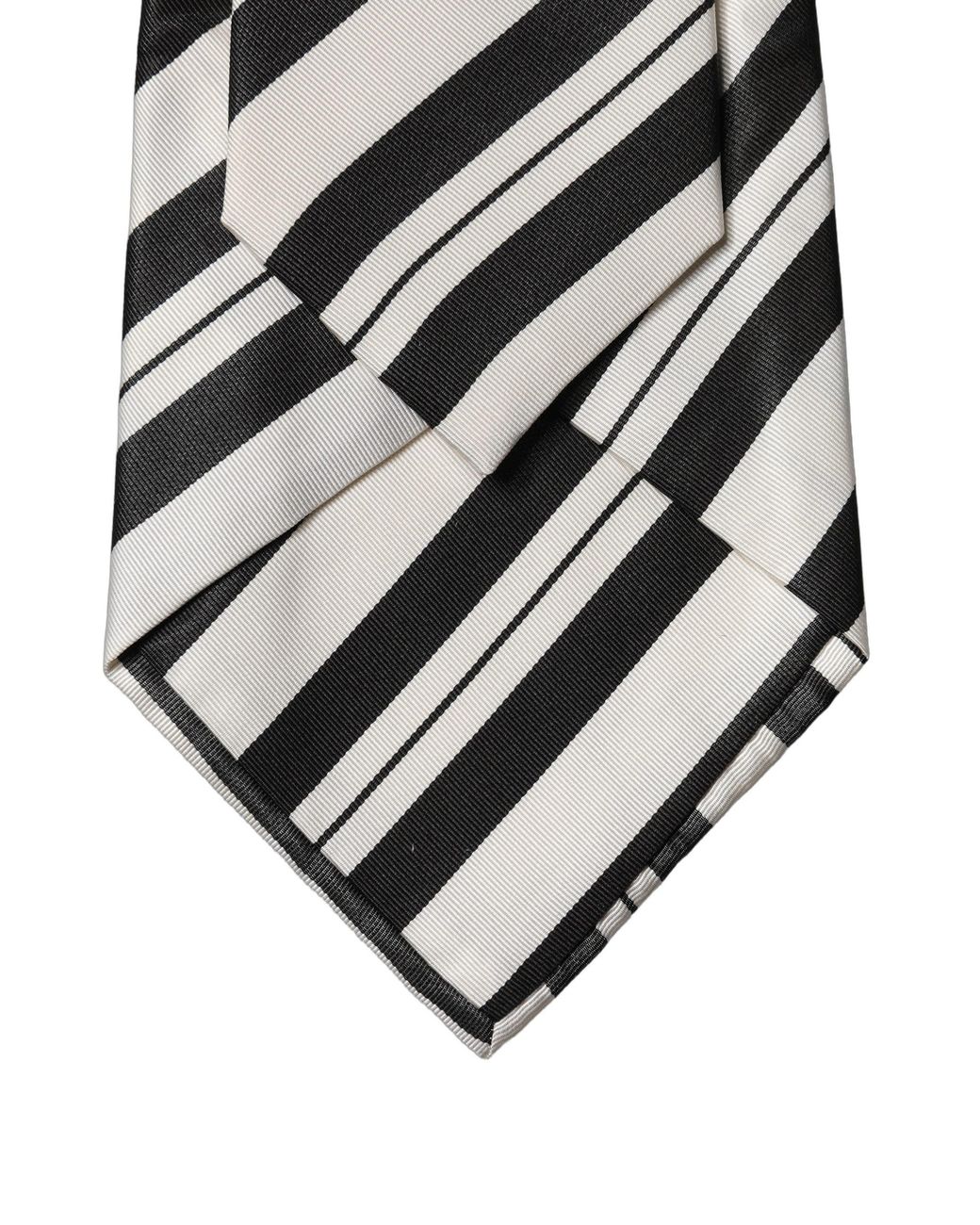 Dolce & Gabbana Multicolor Stripes Silk Adjustable Necktie Tie And