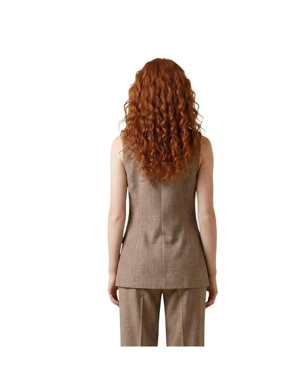 Liu Jo Brown Viscose Waistcoat