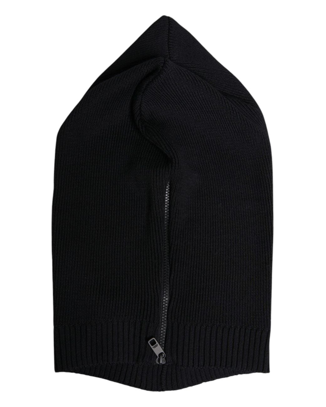 Dolce & Gabbana Black Wool Whole Head Wrap Balaclava Hat for men