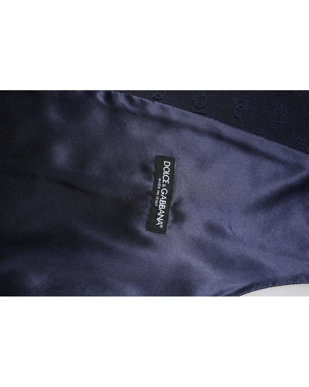 Dolce & Gabbana Blue Dark Logo Wool Formal Waistcoat Vest for men