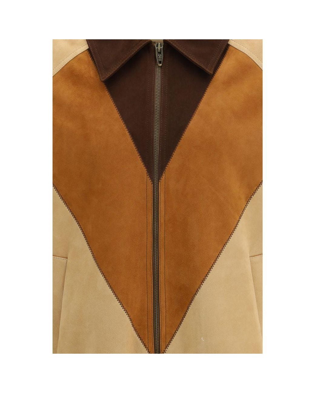 Valentino Brown Leather Jacket for men