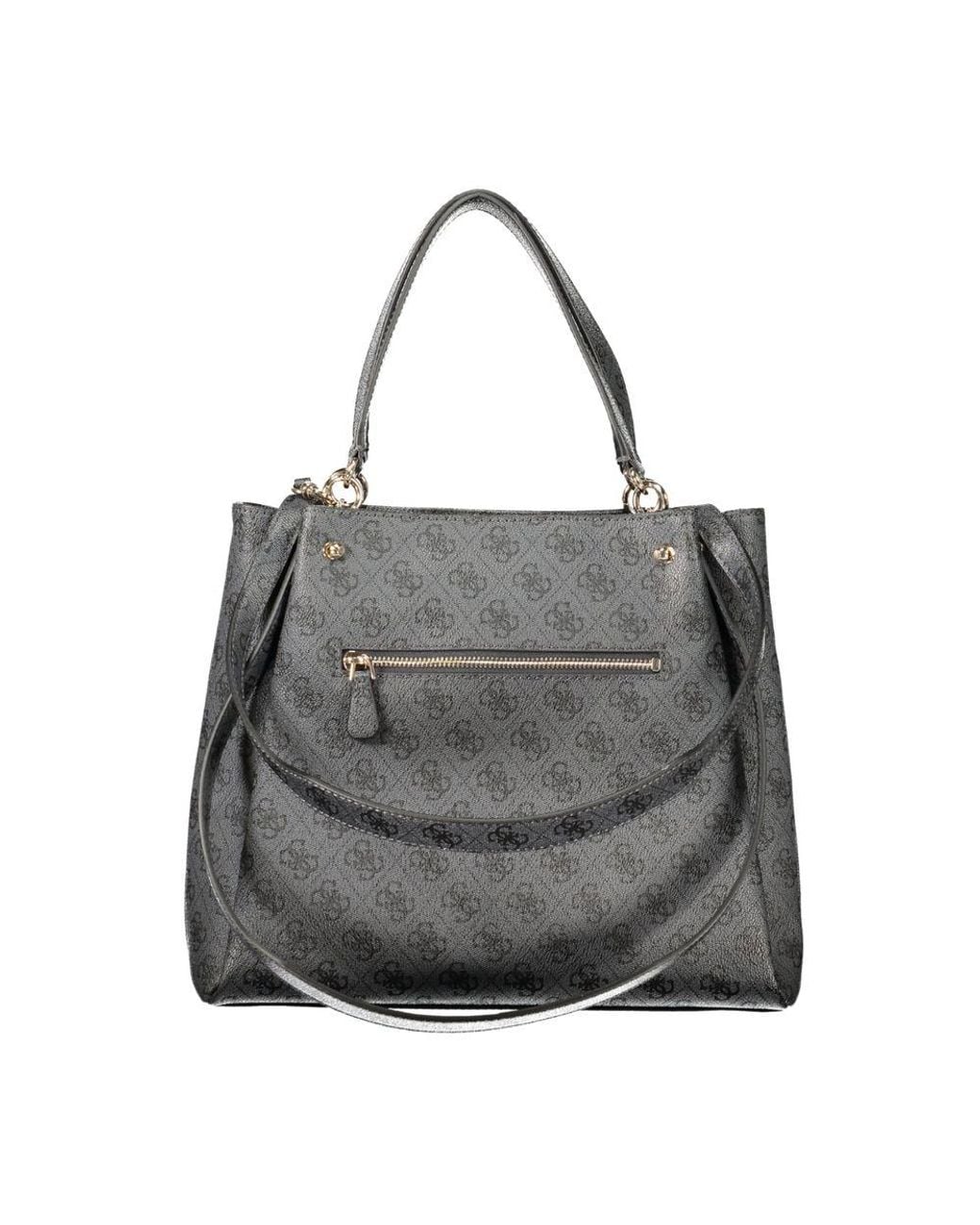 Guess Gray Black Polyurethane 's Bag