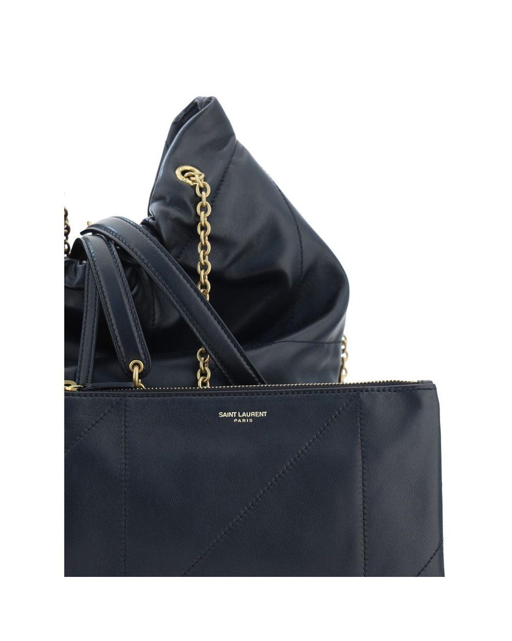Saint Laurent Blue Black Lamb Ovis Aries Shoulder Bag for men