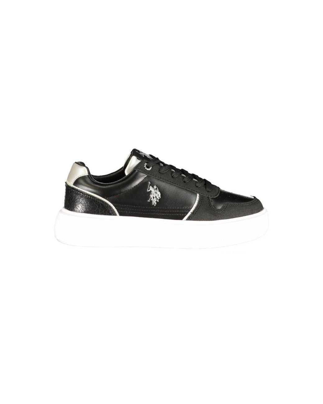 U.S. POLO ASSN. Black Polyurethane 's Sneaker