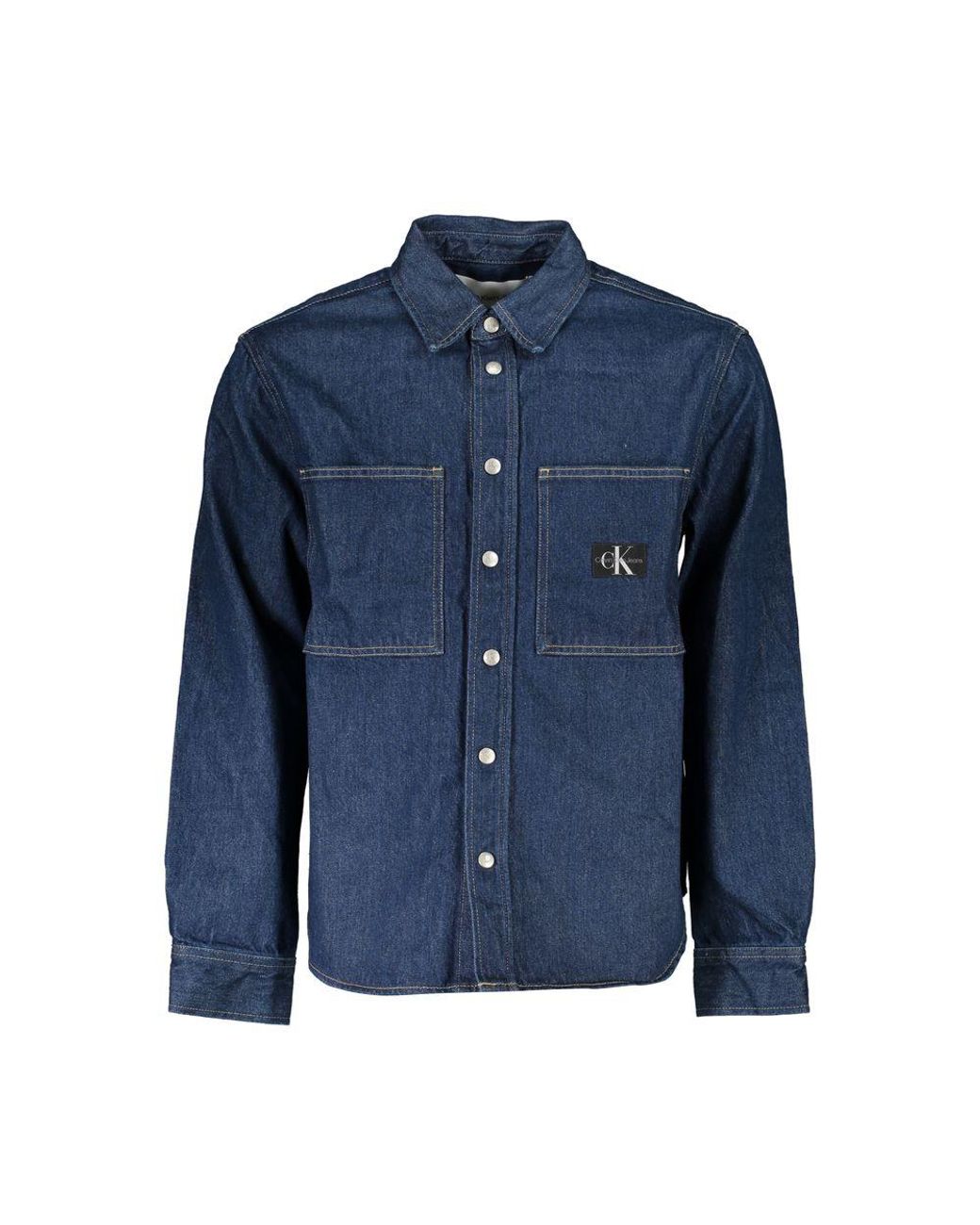 Calvin Klein Blue Cotton Jacket for men