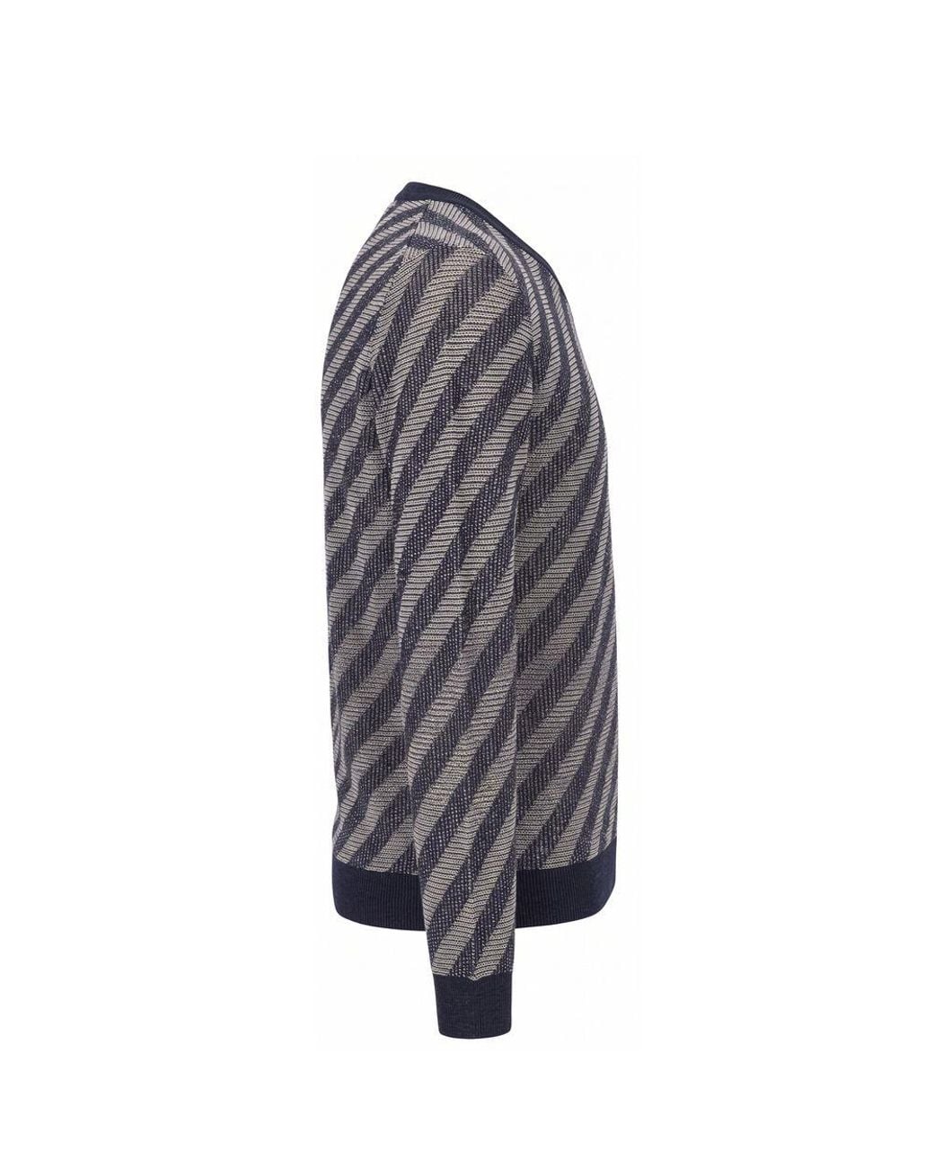 Malo Blue Linen Men Sweater for men