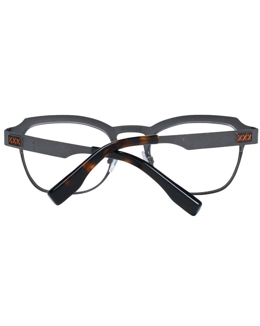 Zegna Gray Titanium Glasses (Frames) for men
