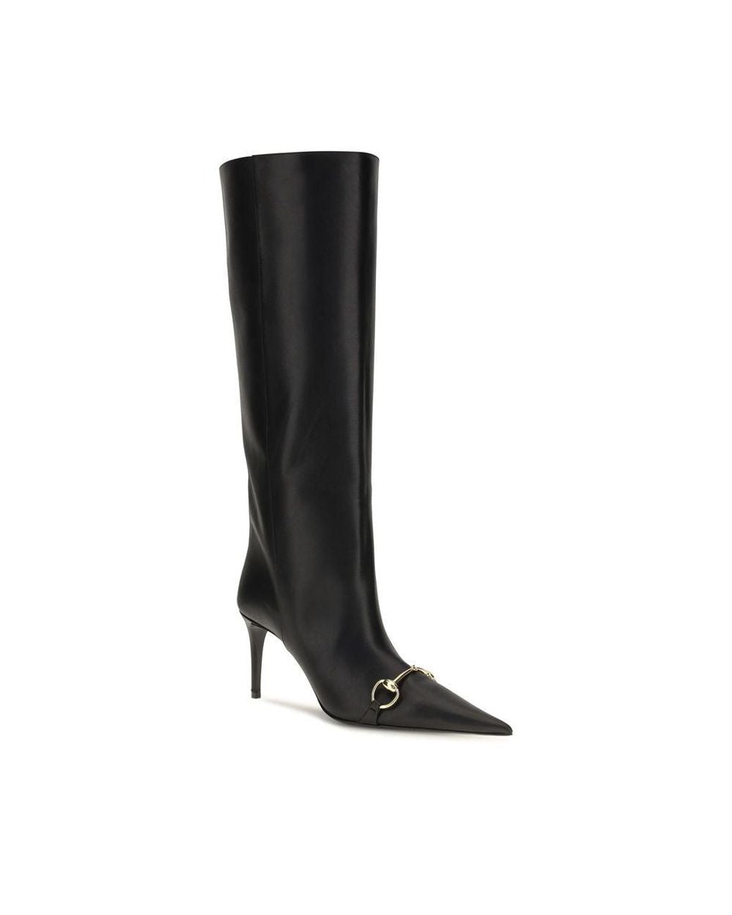 Gucci Black Calf Leather Bos Taurus Boots