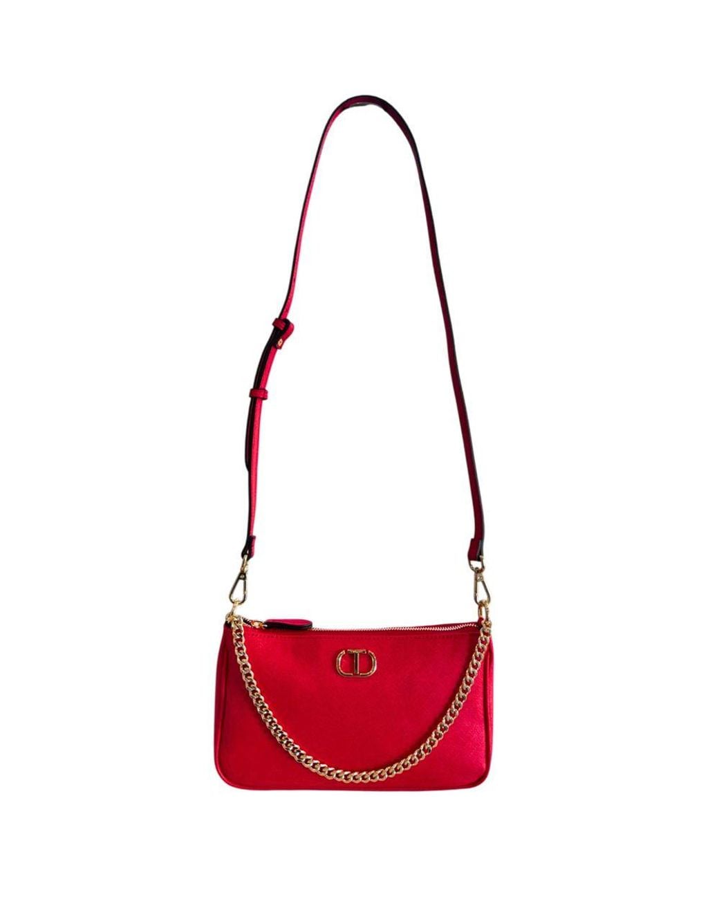 Twinset Red Pu Crossbody Bag