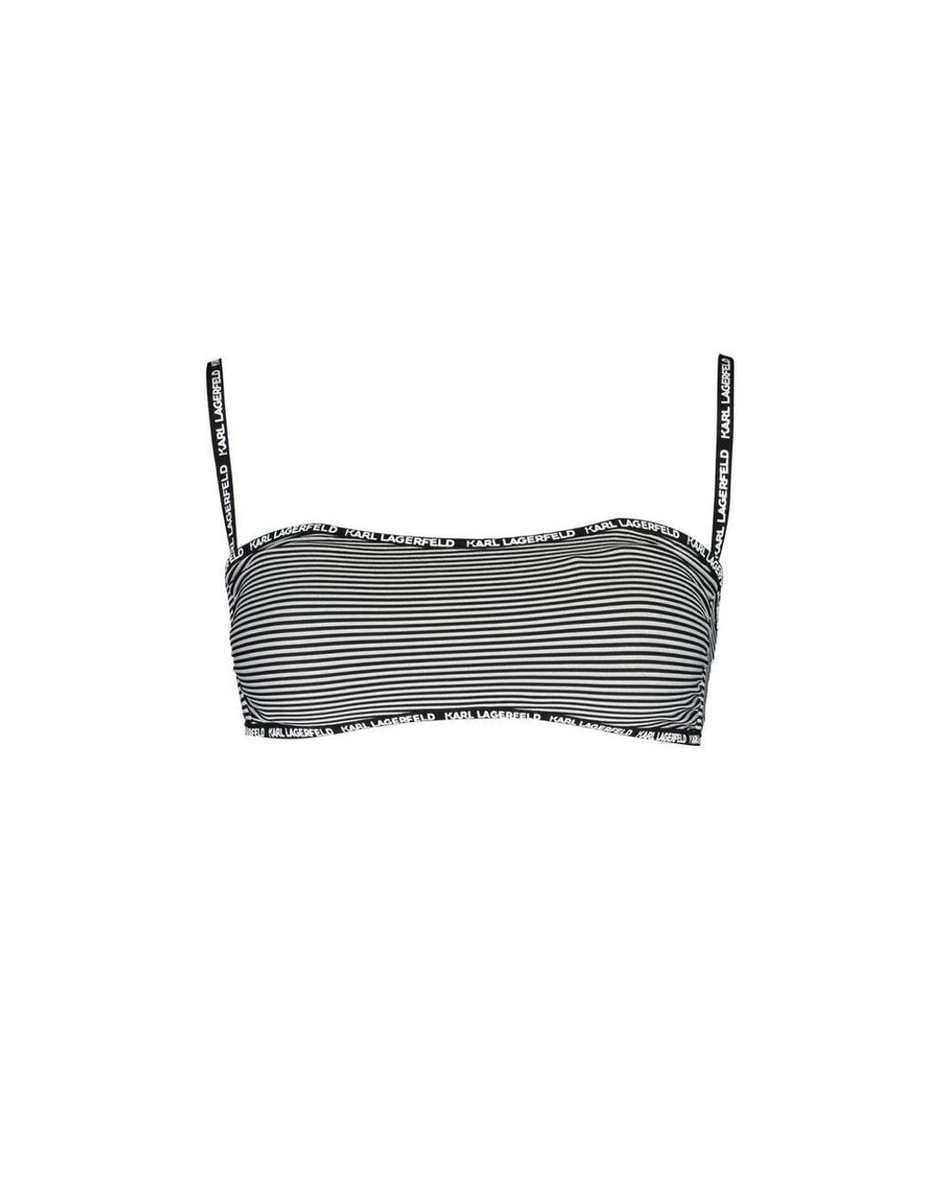 Karl Lagerfeld Gray Black Polyamide 's Swimsuit