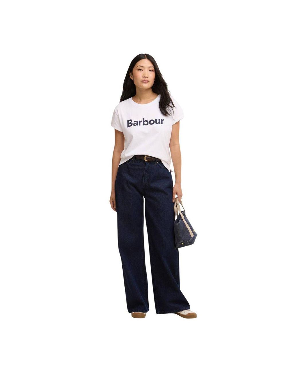 Barbour White Cotton T