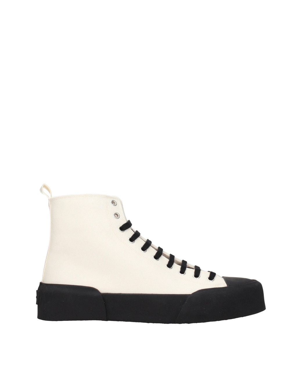 Jil Sander Natural Fabric High Top Sneakers for men