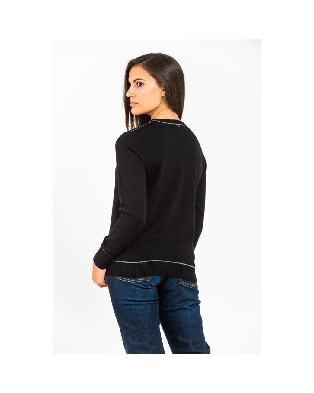 Gas Black Cashmere Sweater