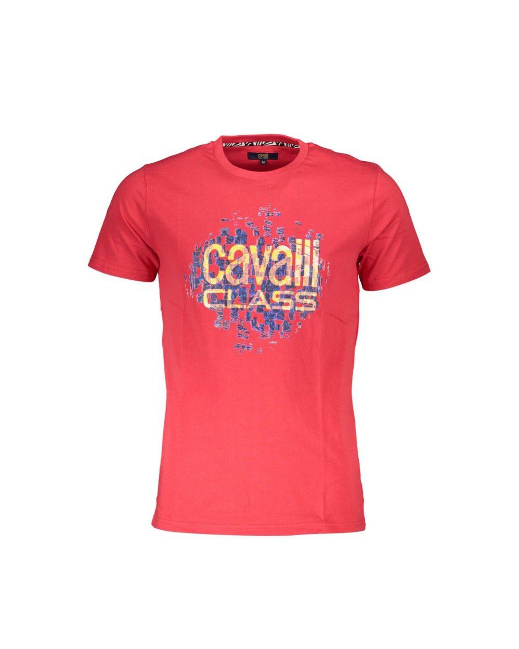 Roberto Cavalli Pink Cotton T-Shirt for men