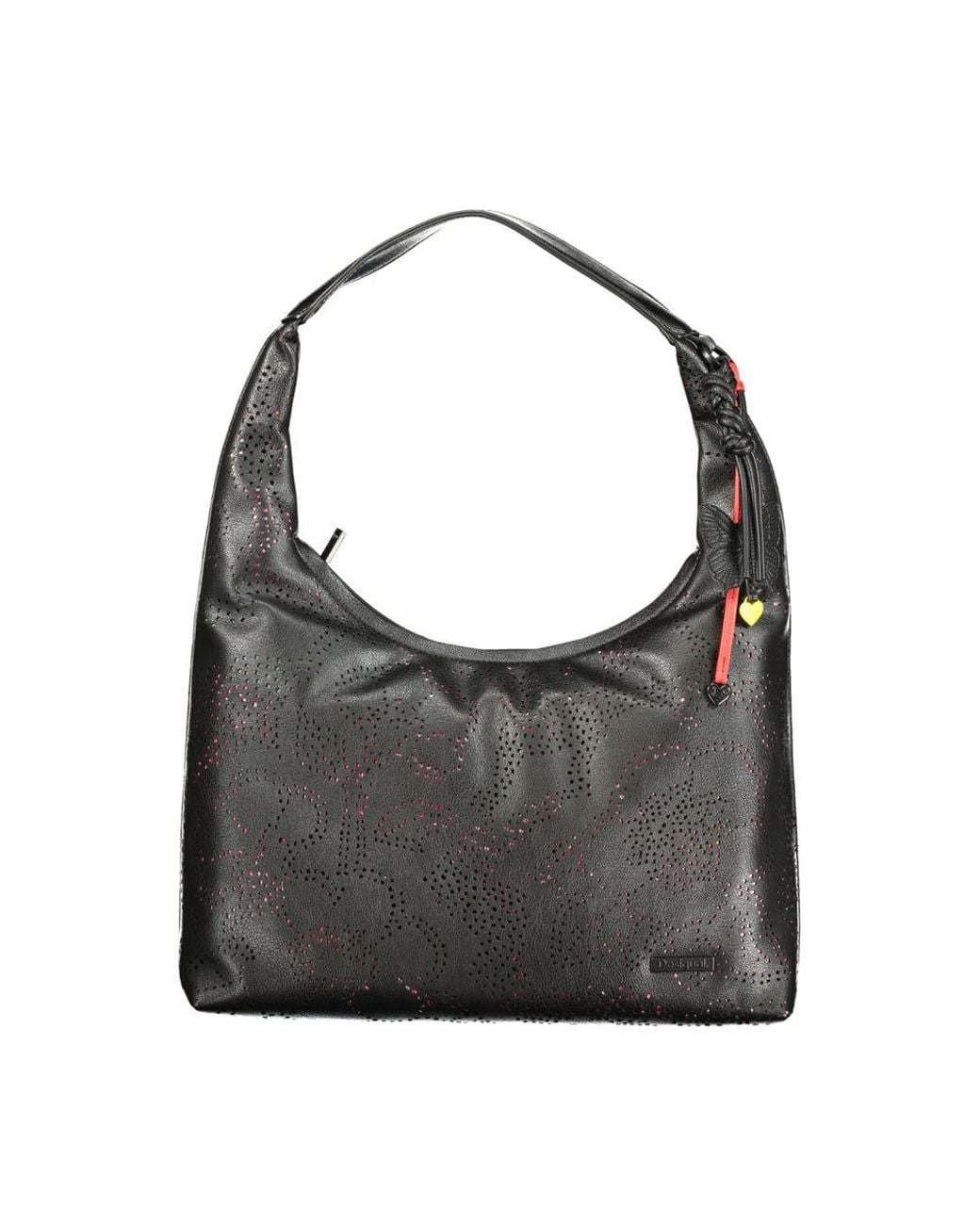 Desigual Gray Nero Poliuretano Handbag