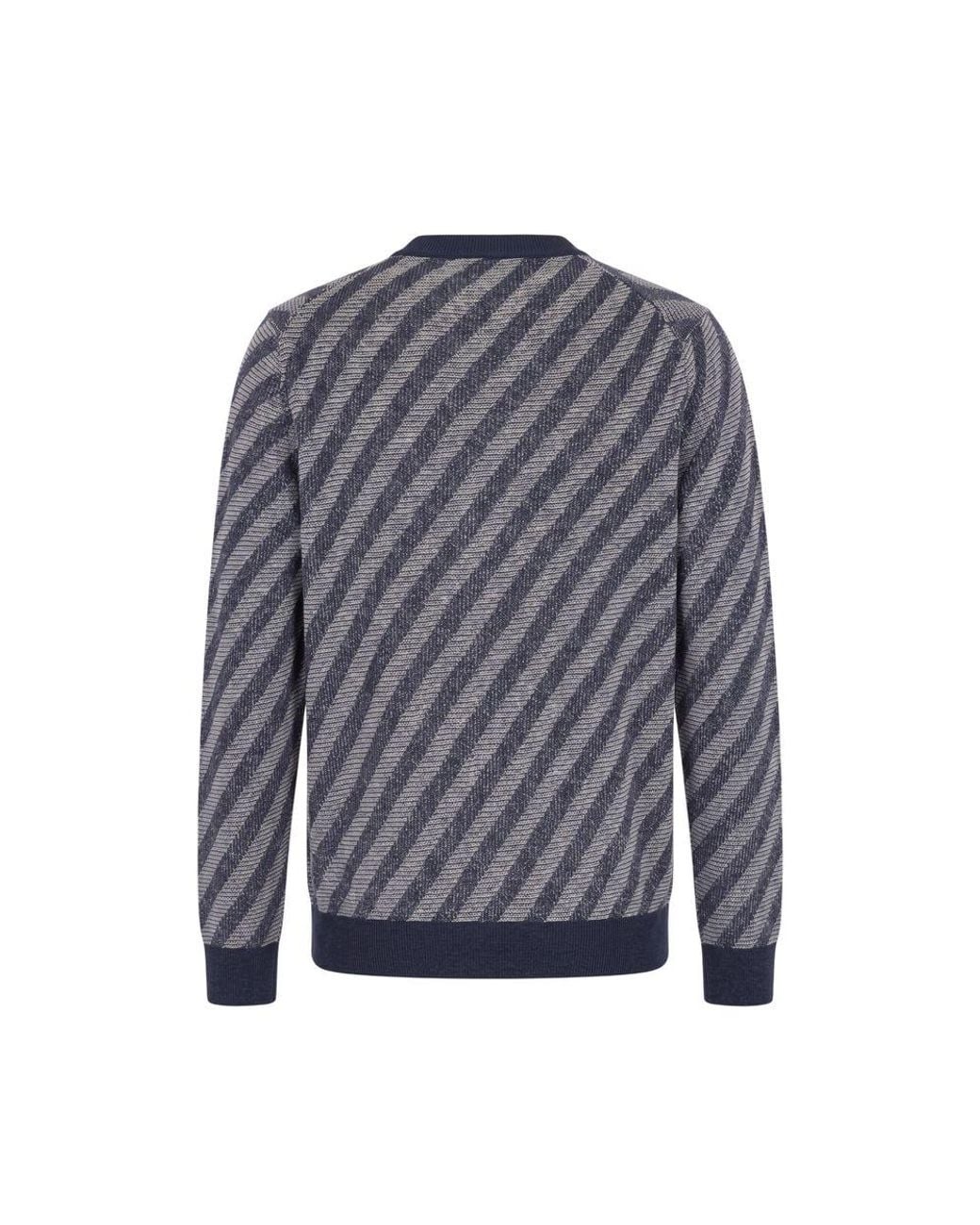 Malo Blue Linen Men Cardigan for men