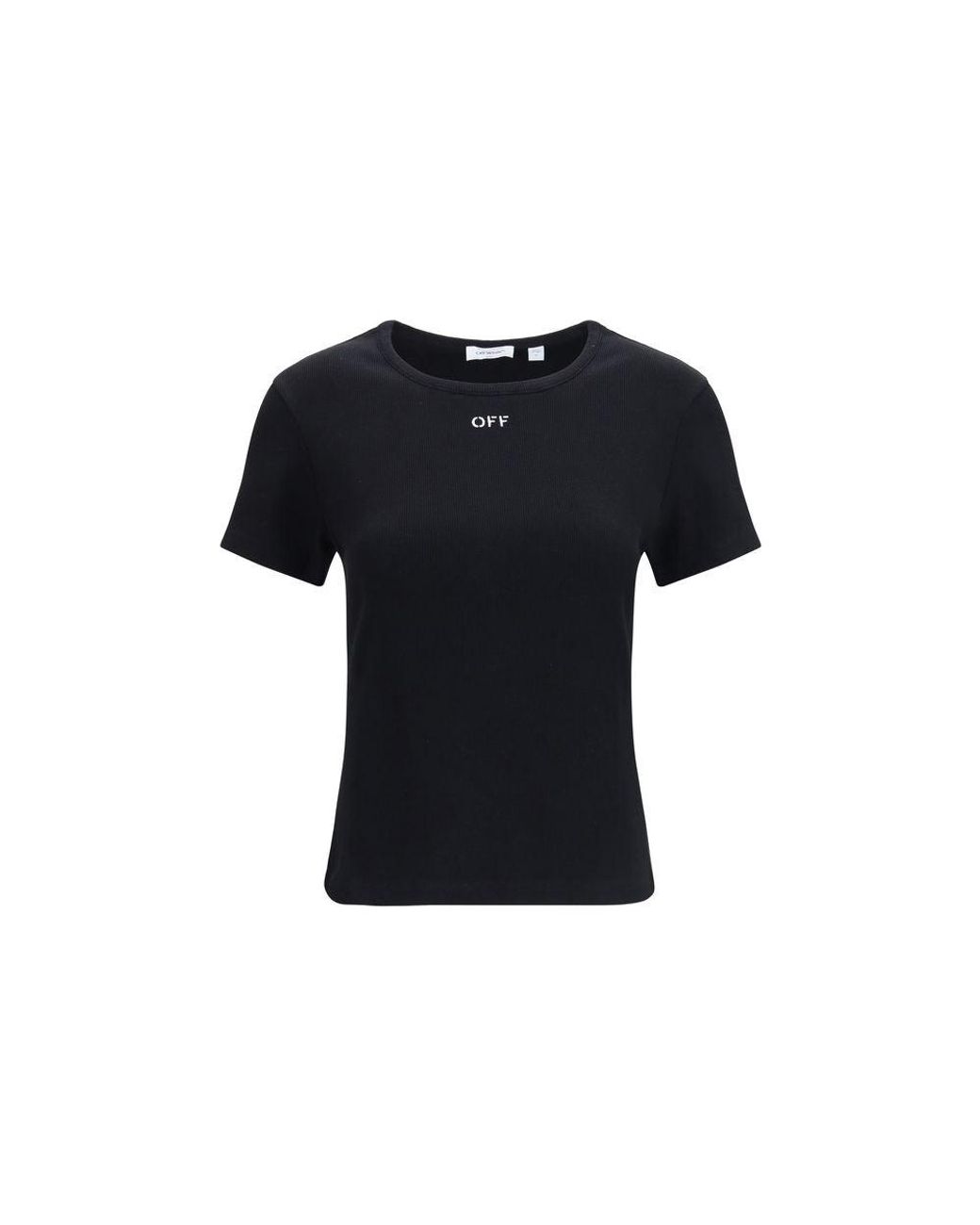 Off-White c/o Virgil Abloh Black Cotton T-shirt - It38 | S