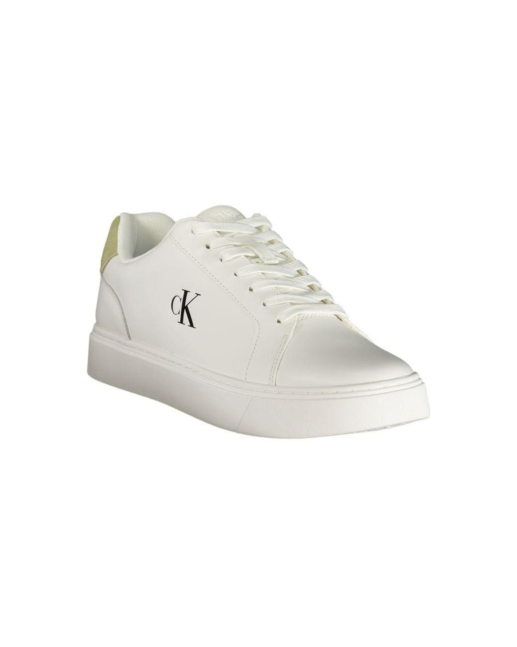 Calvin Klein White Bianco Polyurethane Men Sneaker for men