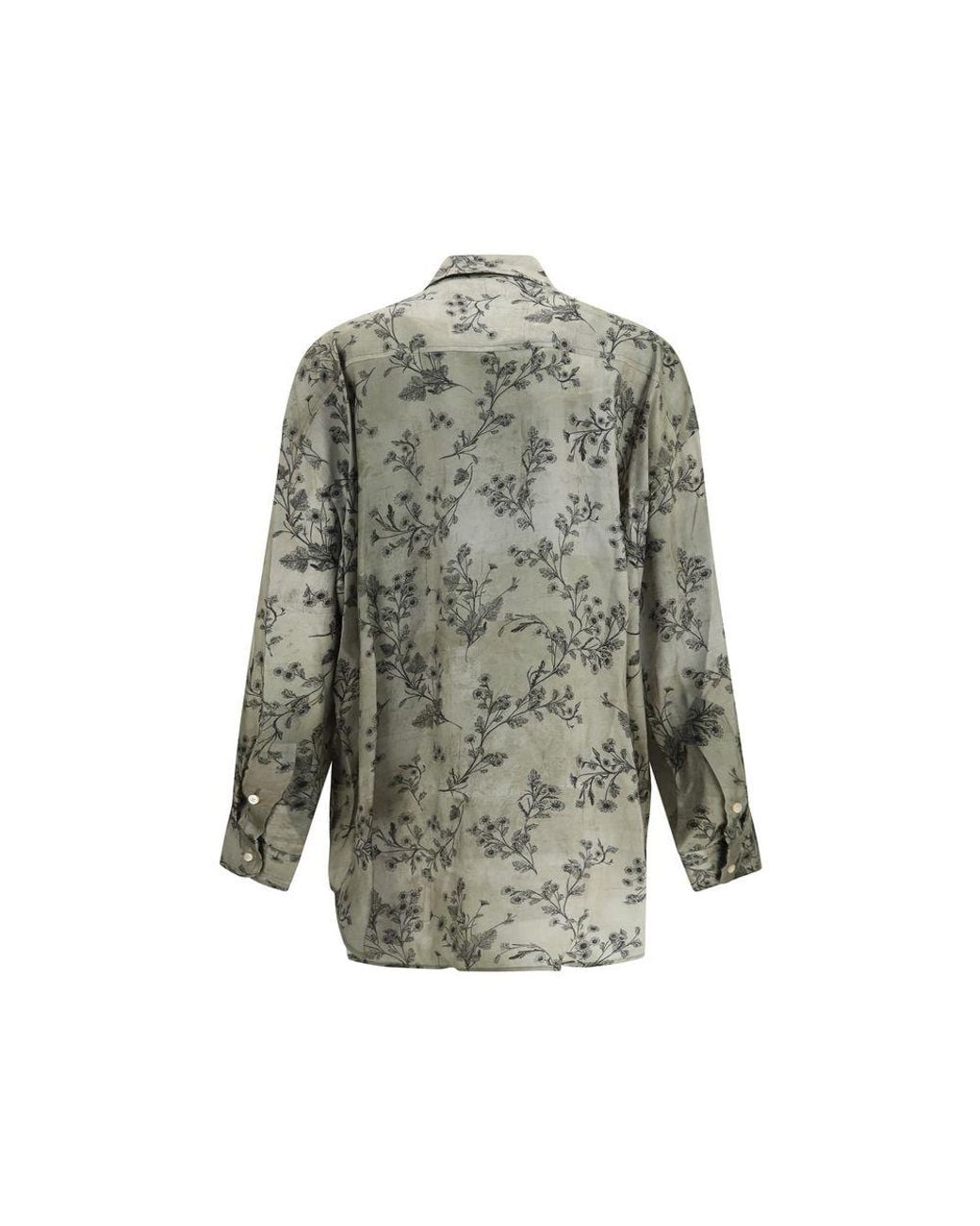 R13 Green Viscose Blouse