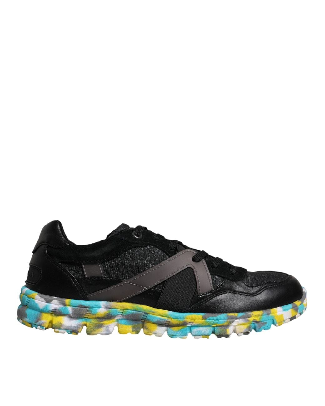 Dolce & Gabbana Green Polyester Low Top Sneakers Shoes for men
