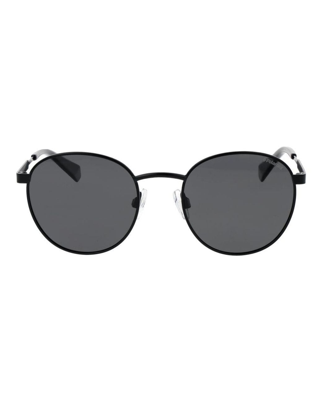 Polaroid Black Stainless Steel Sunglasses