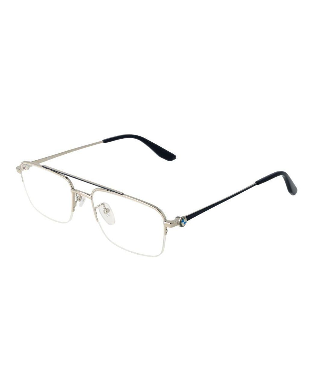 BMW Metallic Gray Metal Glasses (frames) for men