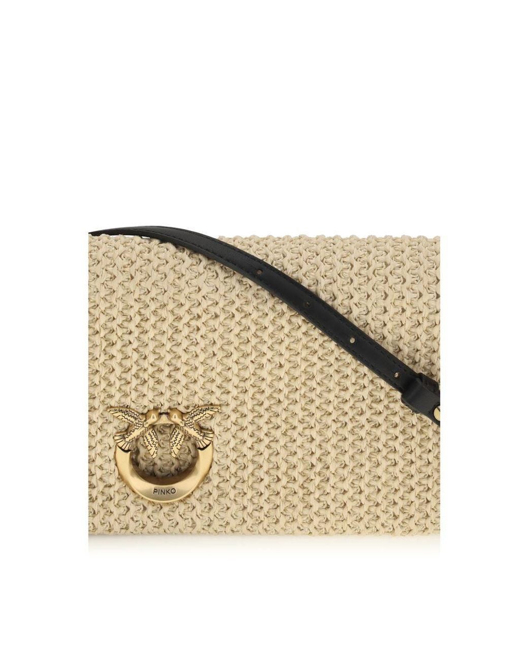 Pinko Natural Beige Polypropylene Shoulder Bag