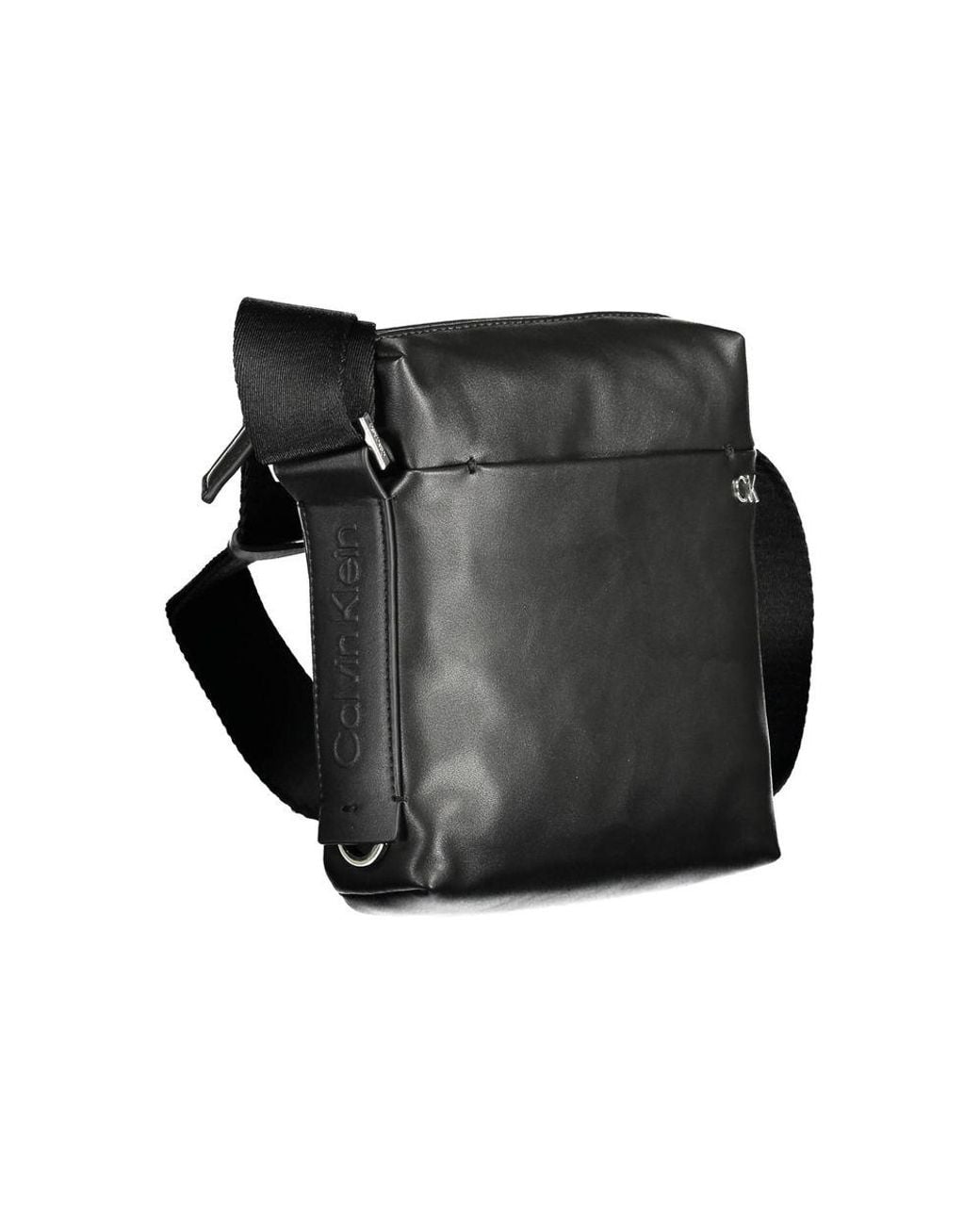 Calvin Klein Black Polyester Shoulder Bag for men