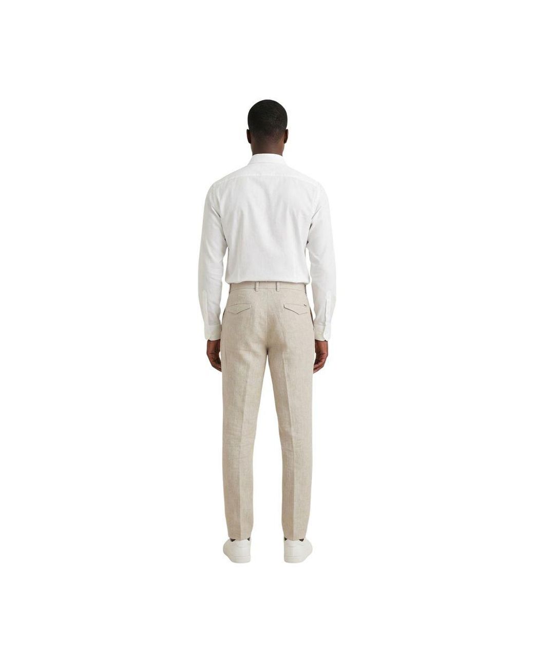Gianni Lupo Natural Linen Casual Pants for men
