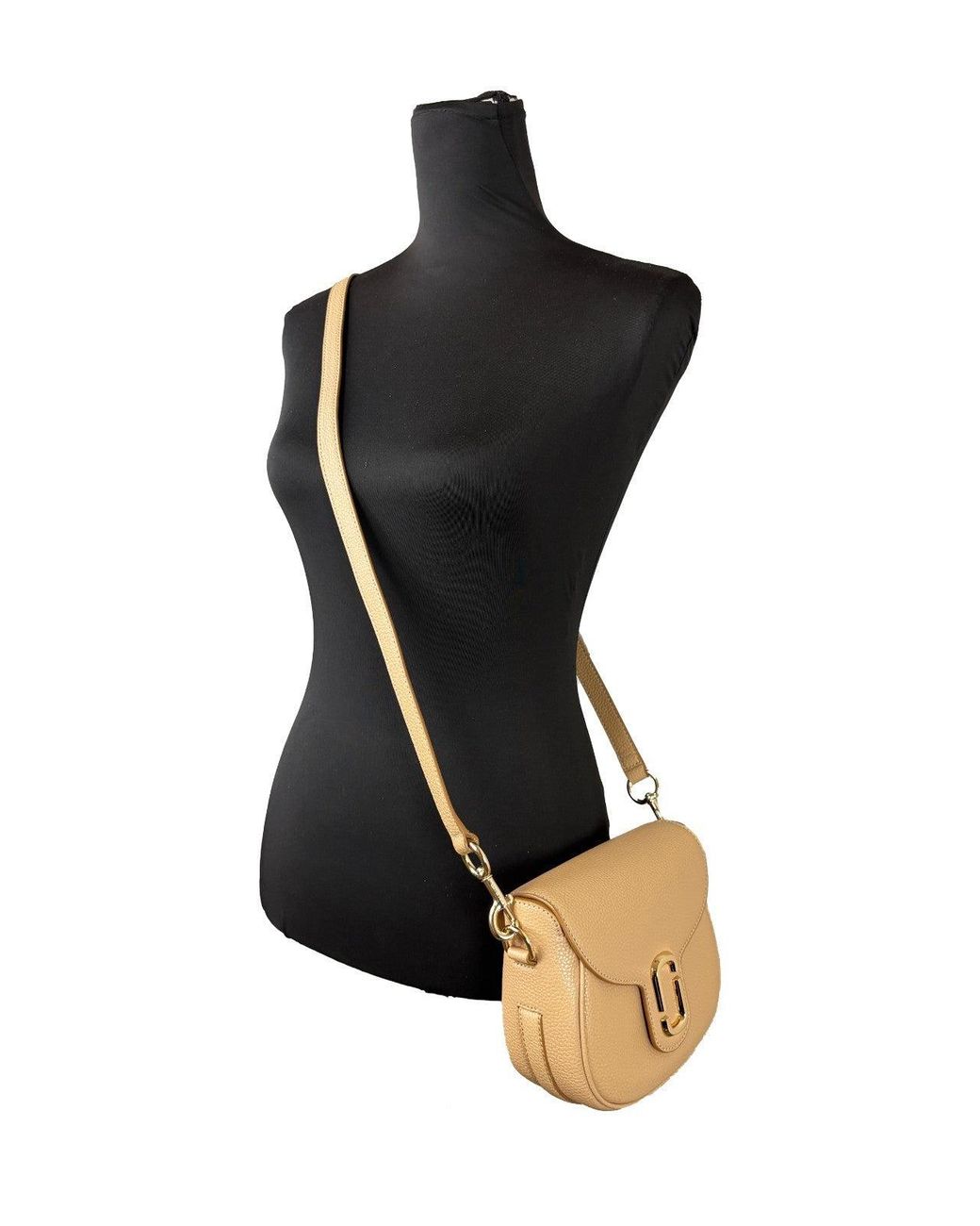 Marc Jacobs Black Leather Saddle Crossbody Bag
