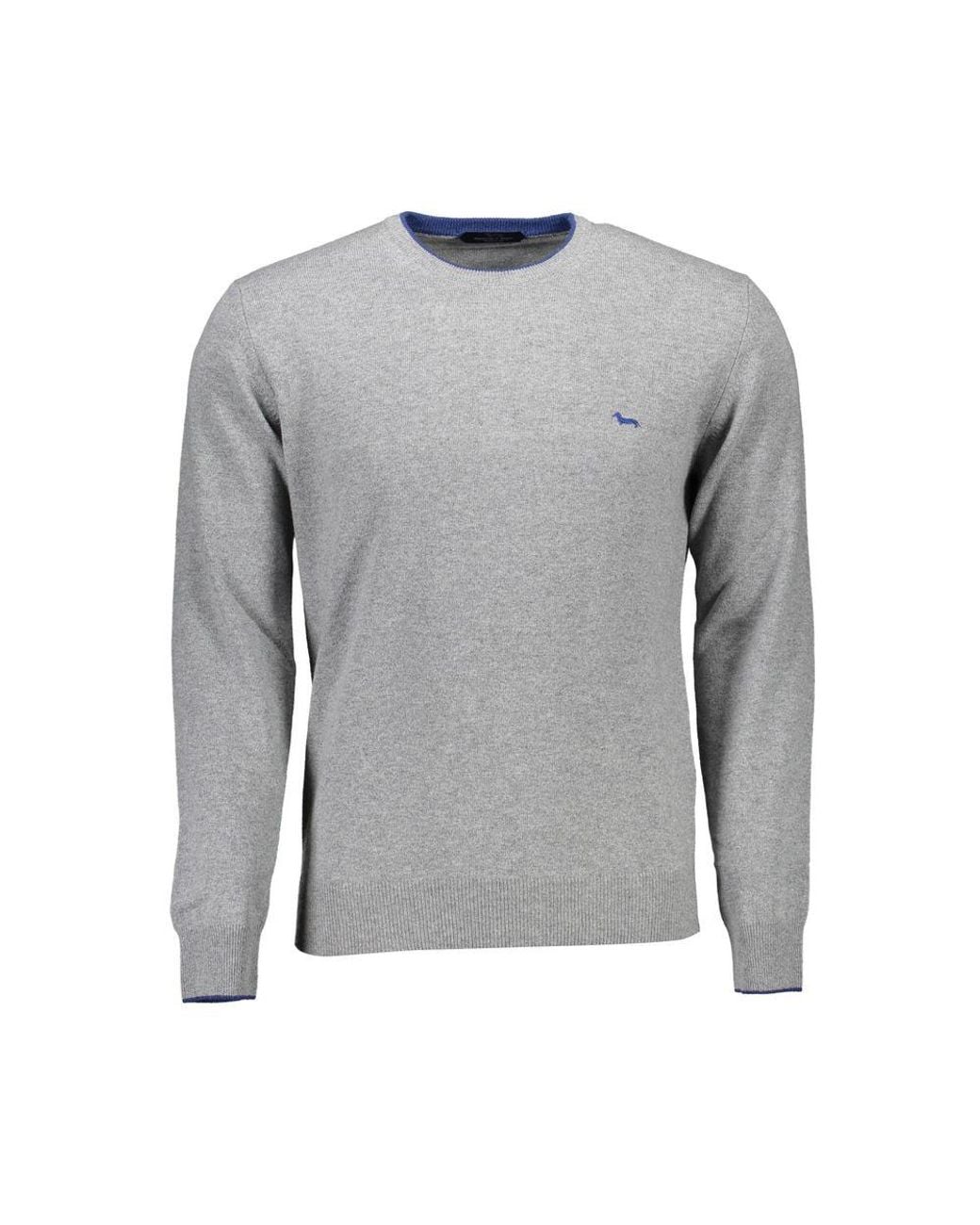Harmont & Blaine Gray Wool Men Sweater for men