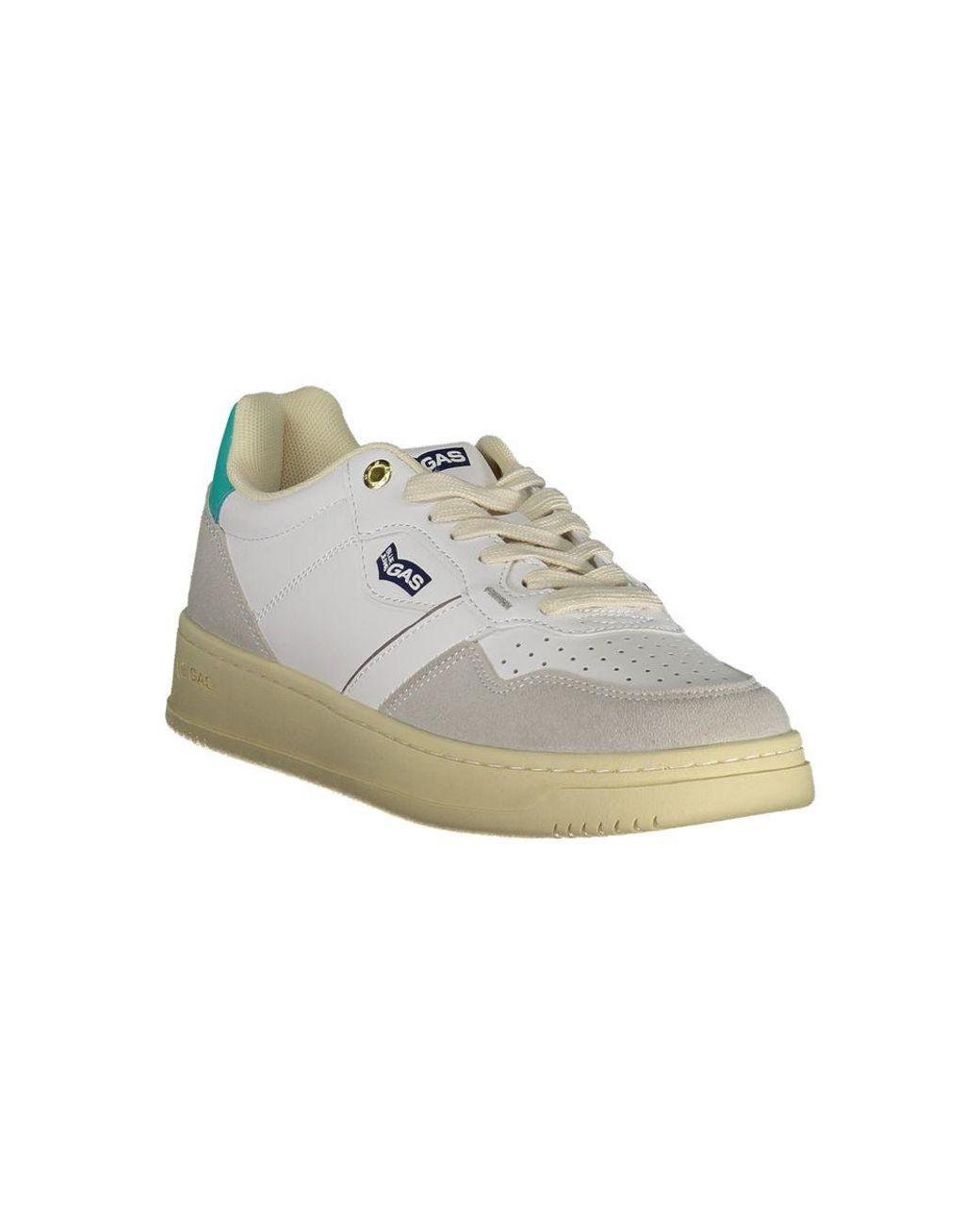 Gas White Artificial Leather Sneaker
