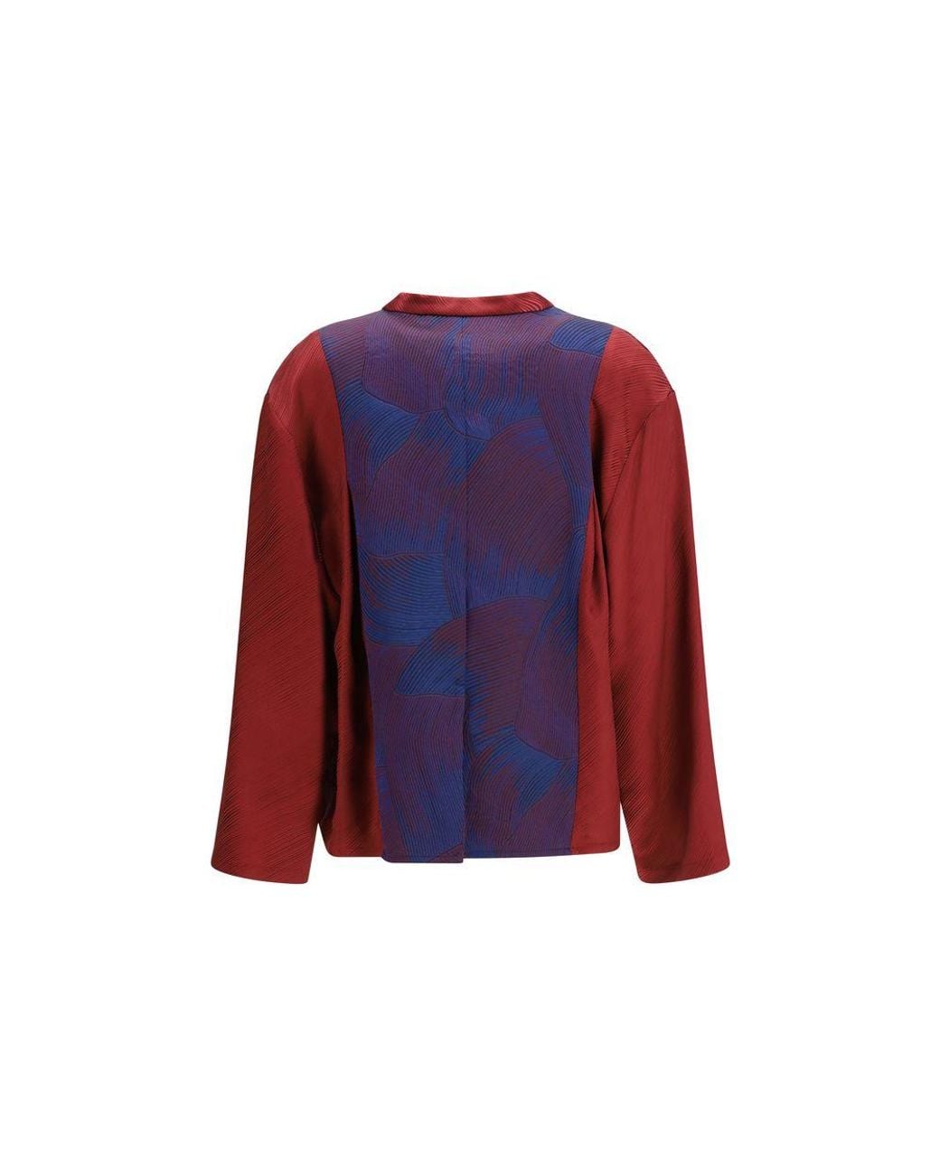 Giorgio Armani Red Multicolor Polyester Pattern Shirt