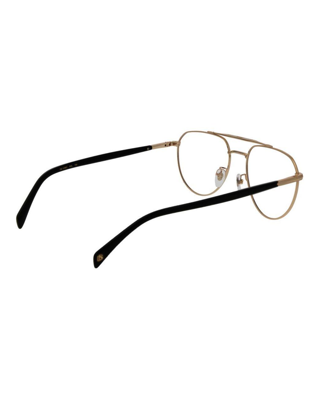 David Beckham Black Gold Metal Glasses (frames) for men