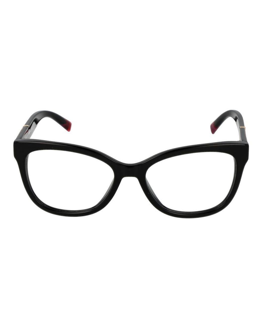Missoni Black Cat Eye Full-Rim Acetate Optical Frames With Spring Hinge for men
