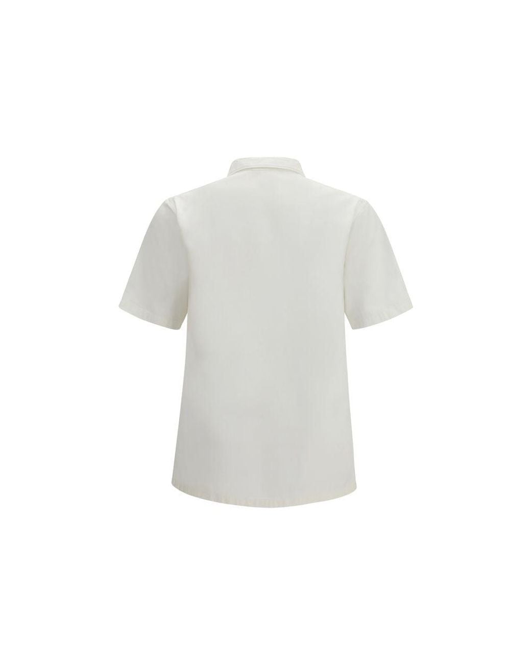 Prada White Cotton Dress Shirt for men