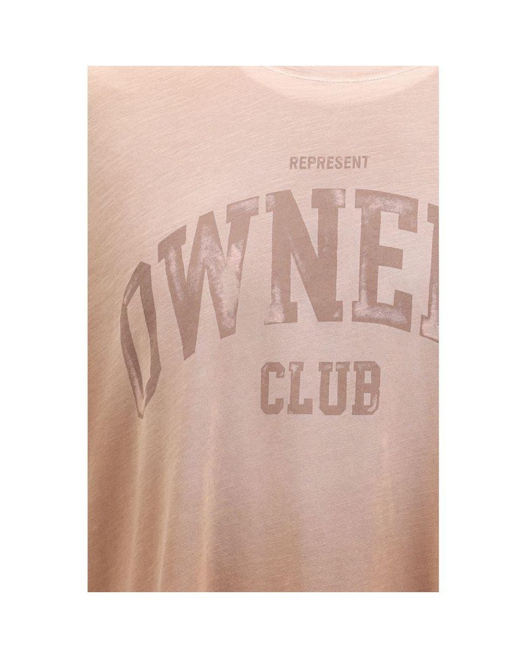Represent Pink Brown Cotton T for men