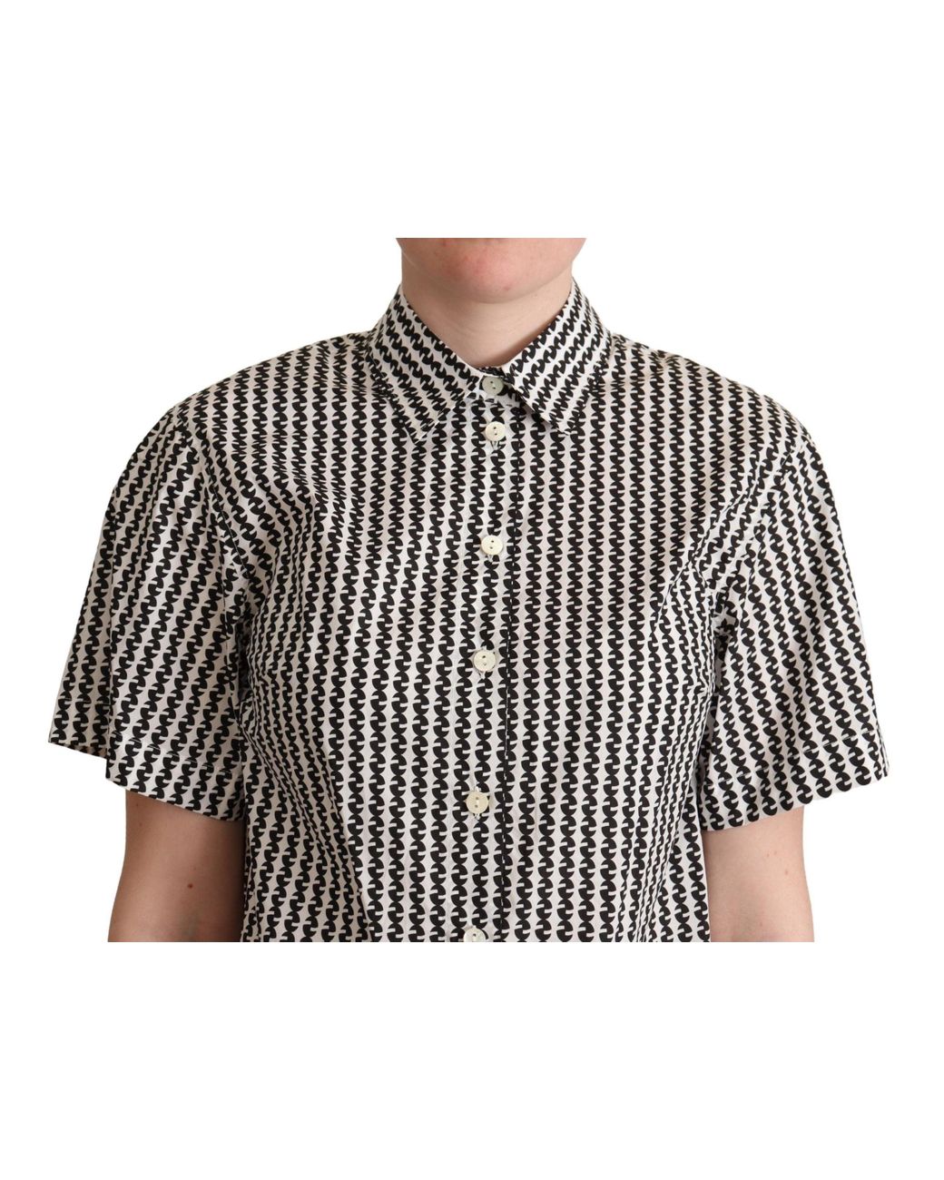 Dolce & Gabbana Gray Elegant And Patterned Cotton Polo