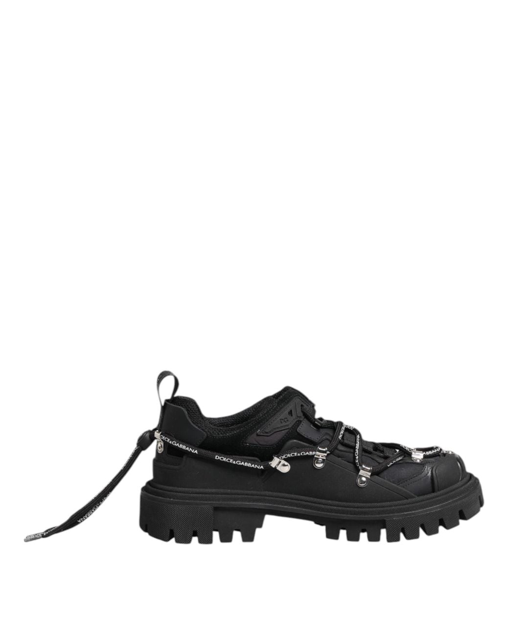Dolce & Gabbana Black Lace-Up Boots for men