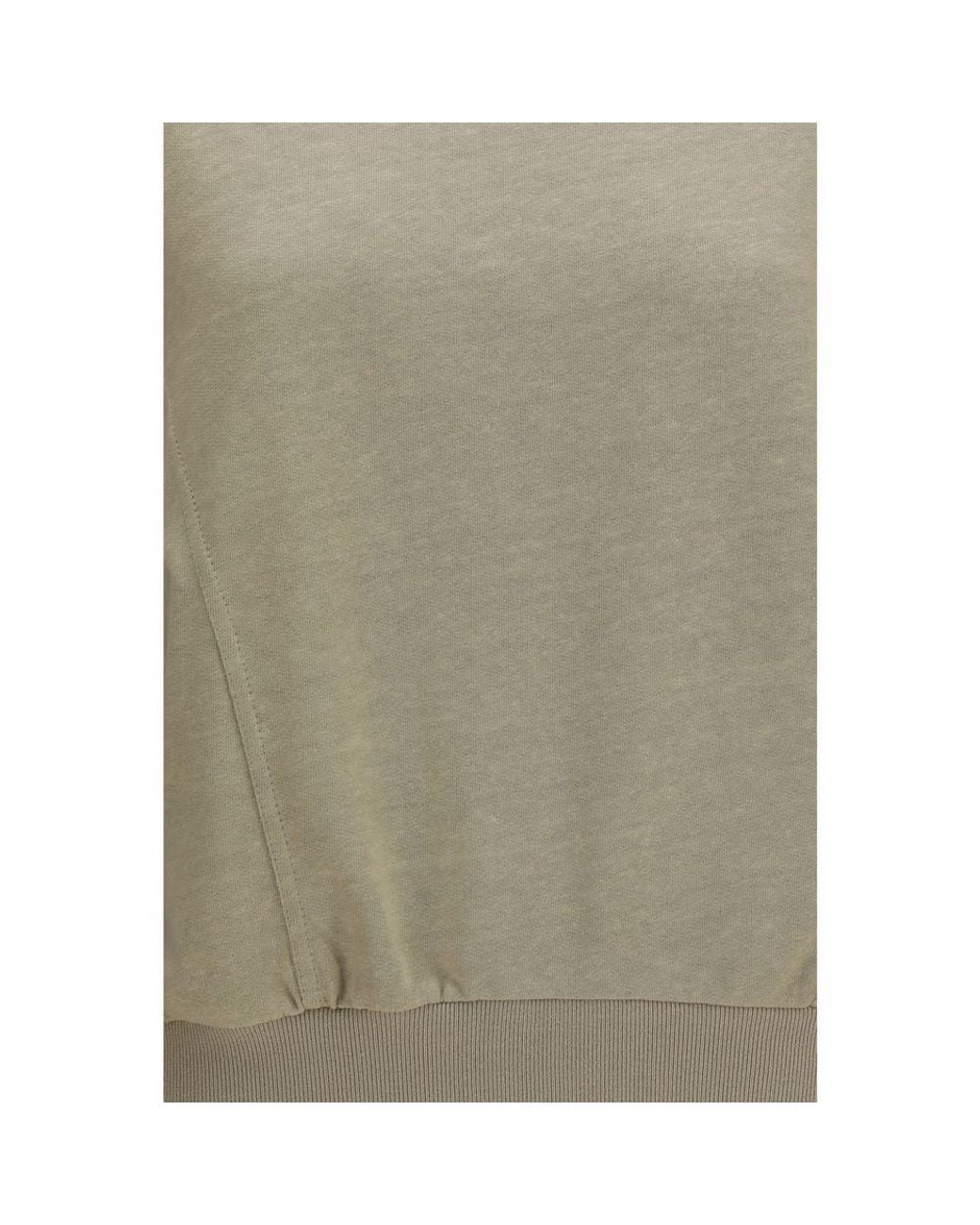 Brunello Cucinelli Green Beige Cotton Sweatshirt