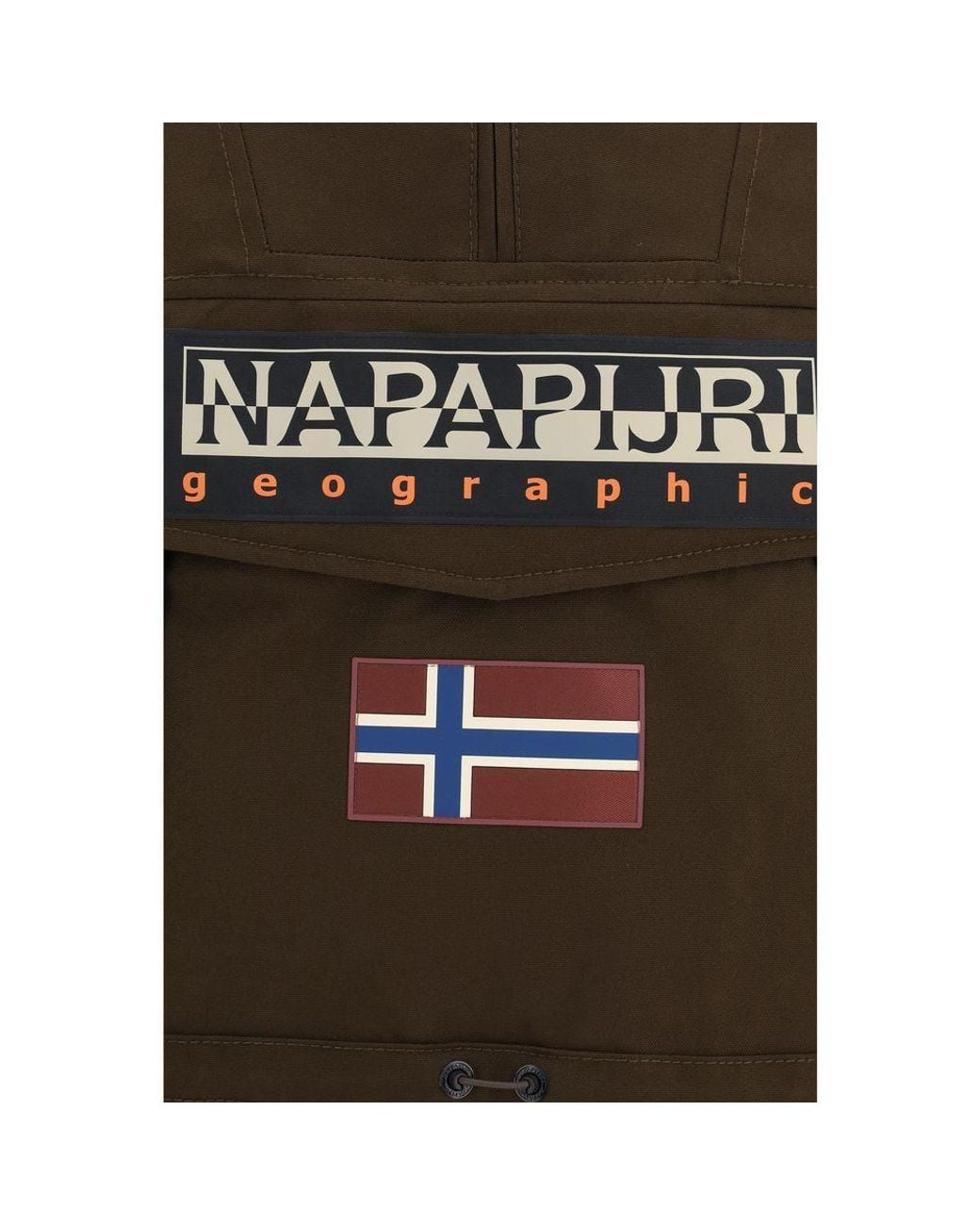 Napapijri Brown Polyamide Shell Jacket for men