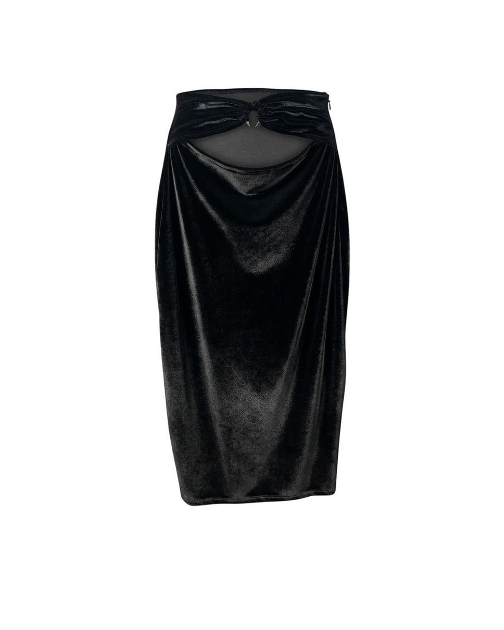 Philipp Plein Black Cotton Skirt