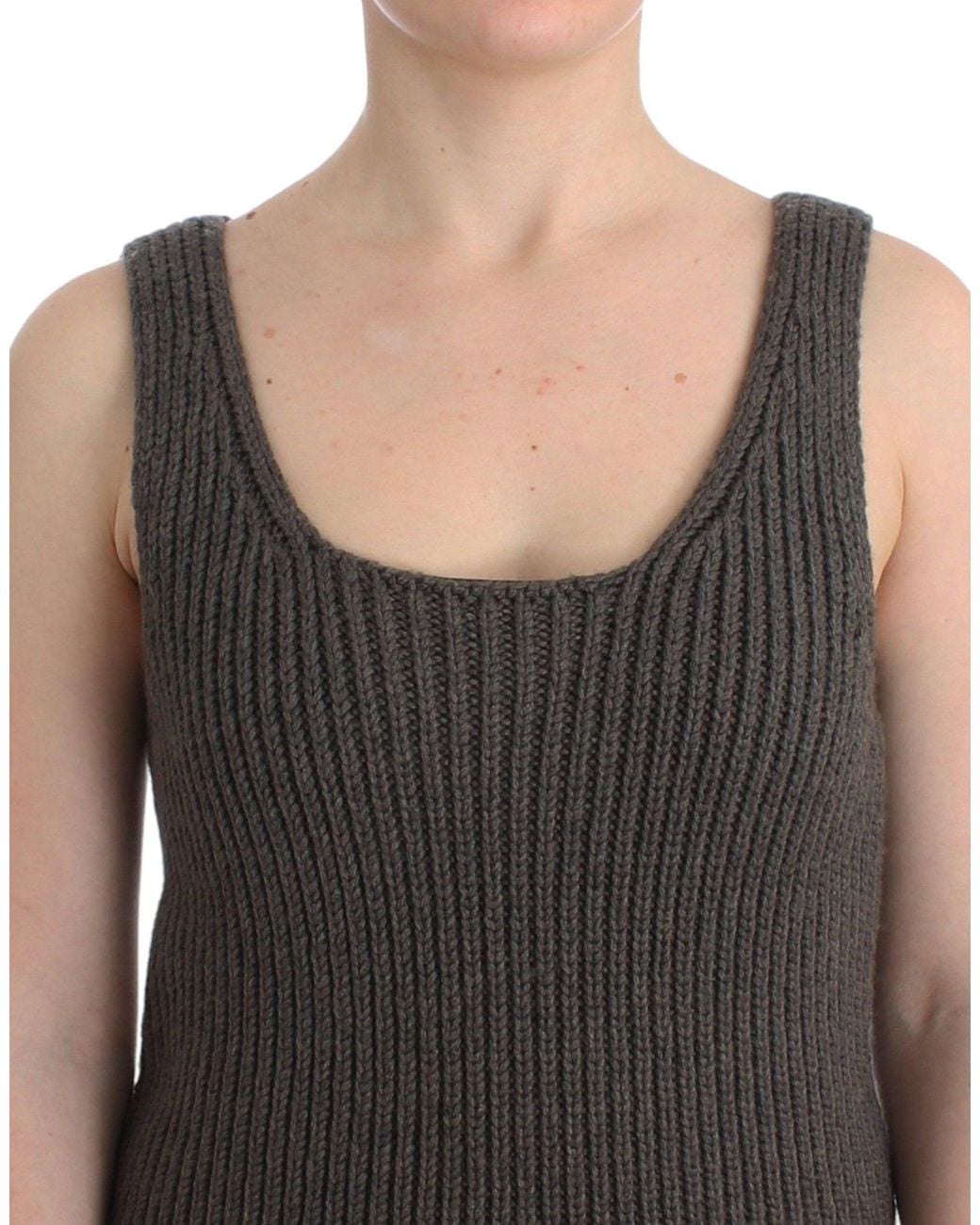 Ermanno Scervino Black Chic Knit Crew Neck Top