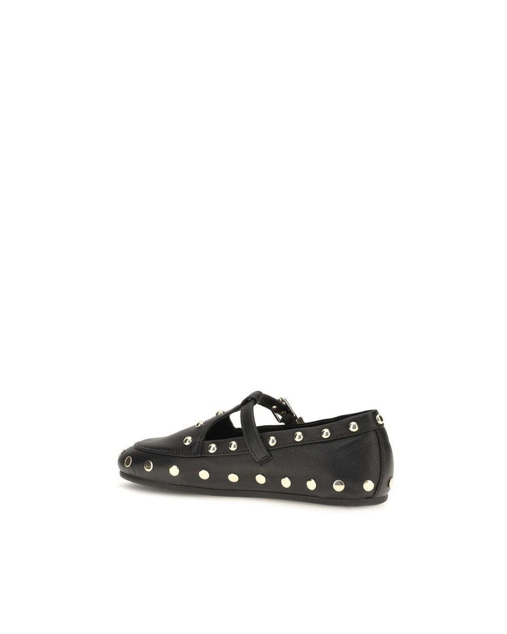 Ganni Black Recycled Polyester Ballet Flats