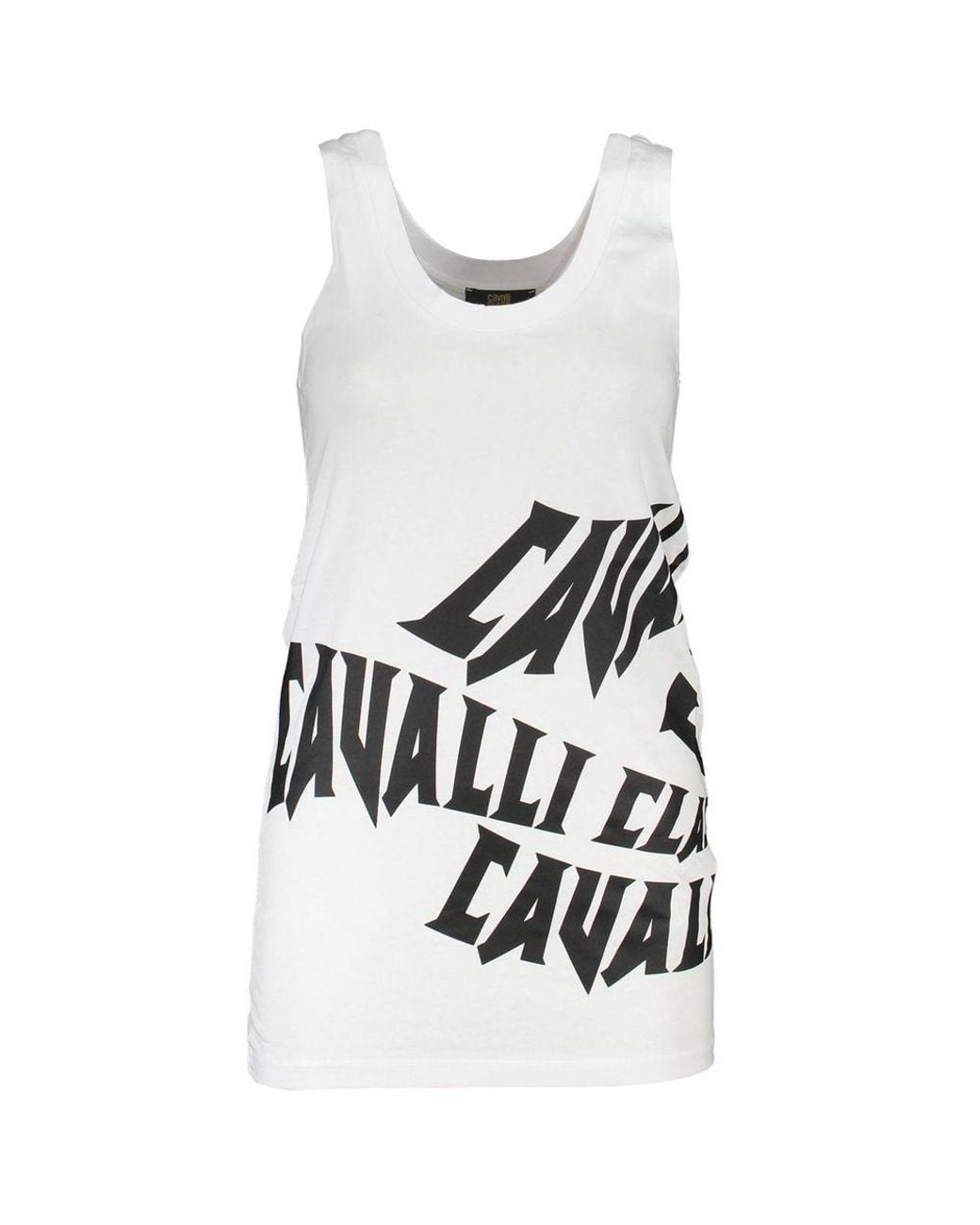 Roberto Cavalli White Cotton Top