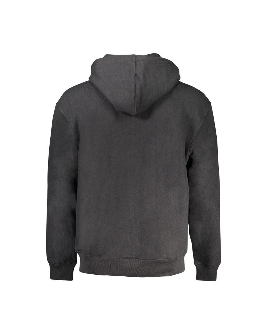 Guess Gray Black Cotton Men's Sweatshirt for men