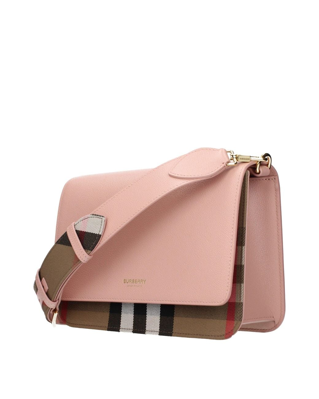 Burberry Pink Leather Crossbody Bag